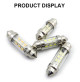 1.5 Watts - 24 Volts - 24 led - C5W - Festoon Led Bulb - White - SJ360-24L-24VX - AZLED